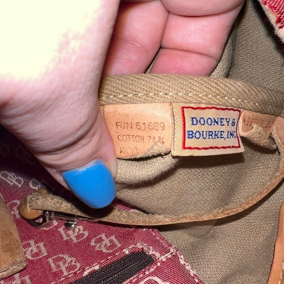 Dooney & Bourke Red Shoulder Mini Bag Y2K - Picture 7 of 8